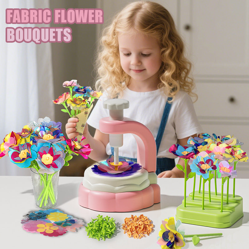 DIY Bouquets Making Kit Fabric Flowers Toy for Kid