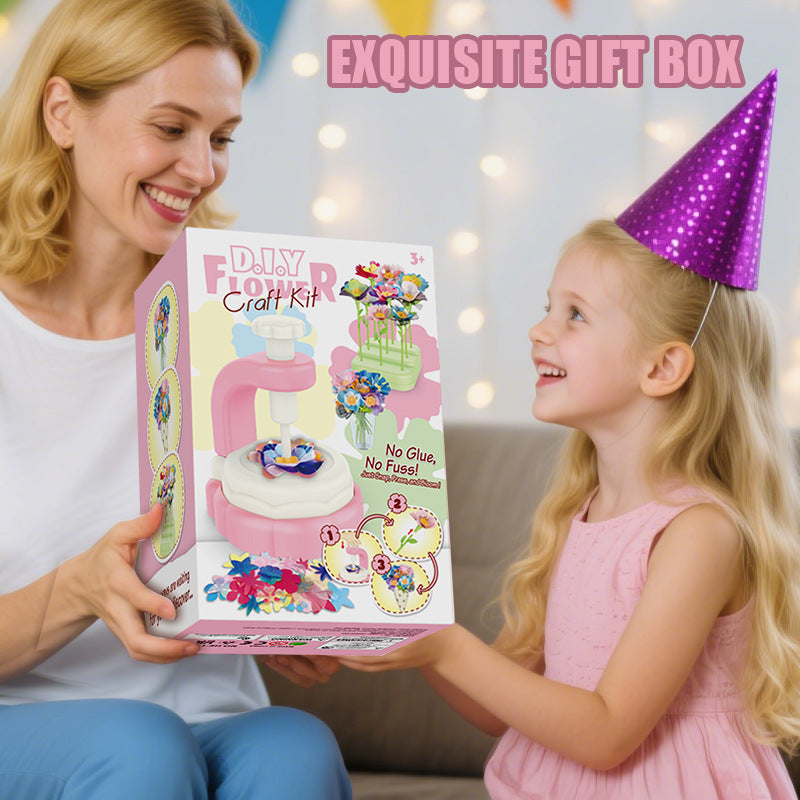 DIY Bouquets Making Kit Fabric Flowers Toy for Kid