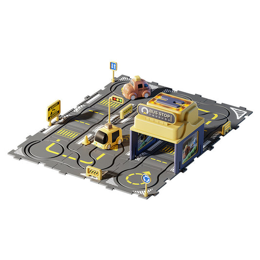 Electric Assembly Puzzle Mats Track  City Jigsaw Rail Car