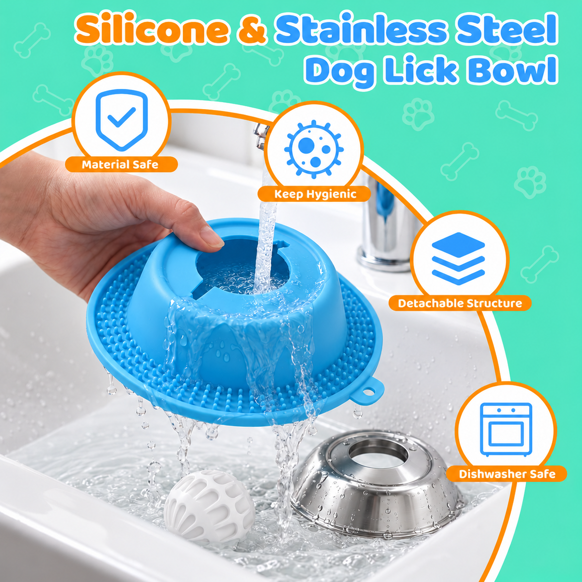 Silicone Slow Feeder Lick sucktion cup