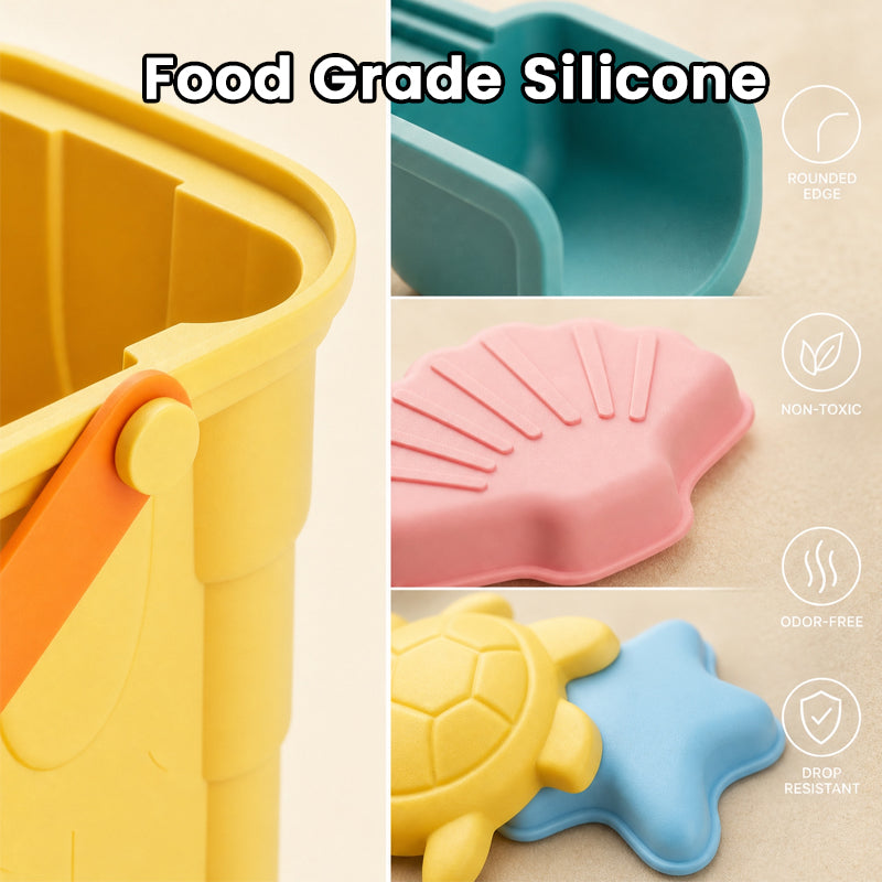 Silicone Beach Toys Set 7/12/13/16pcak