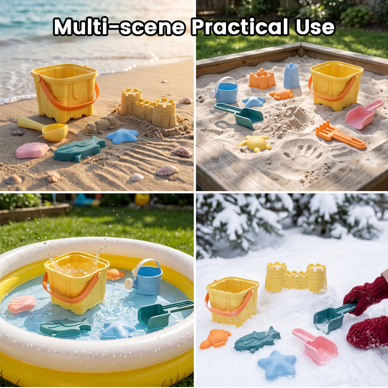 Silicone Beach Toys Set 7/12/13/16pcak