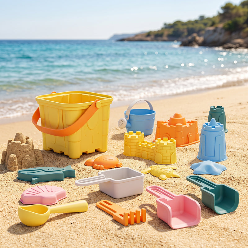 Silicone Beach Toys Set 7/12/13/16pcak