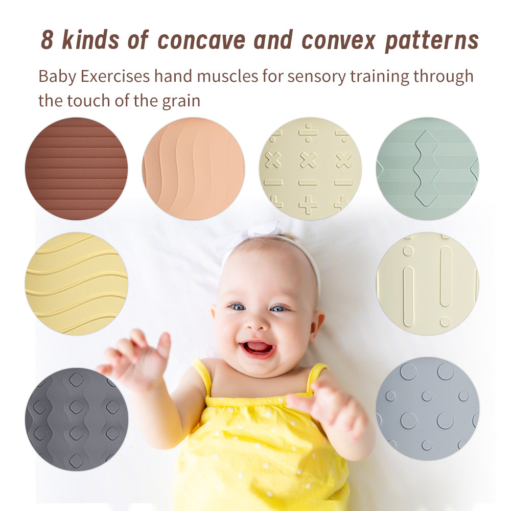Food Grade Silicone Babies Toys Games Sensory Stacking Educational Set for Baby