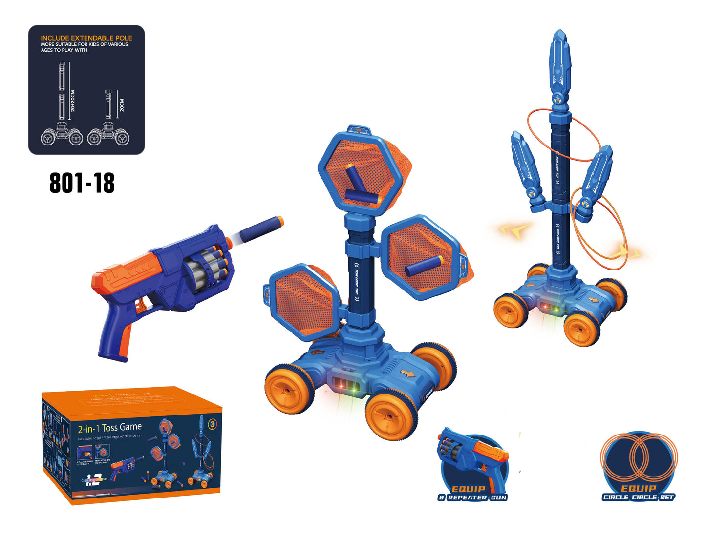 2-in-1 Electric Target Competition Shooting Target