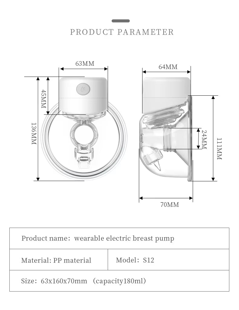 Smart Wearable Electric Breast Pump