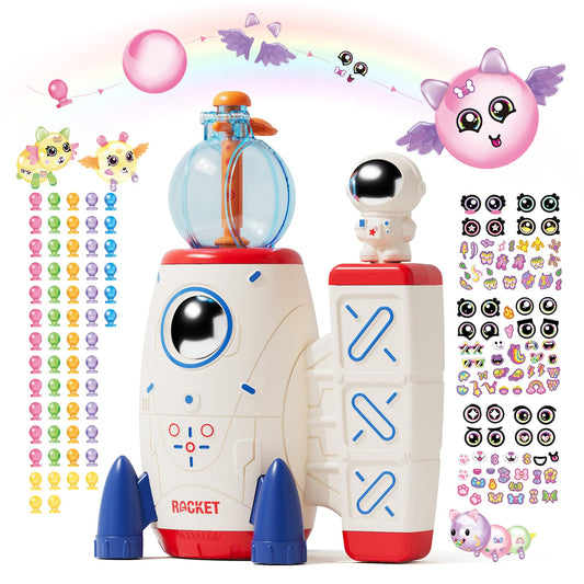 DIY Creative Sticky Ball Fun Balloon Inflator Machine Toys for Kid