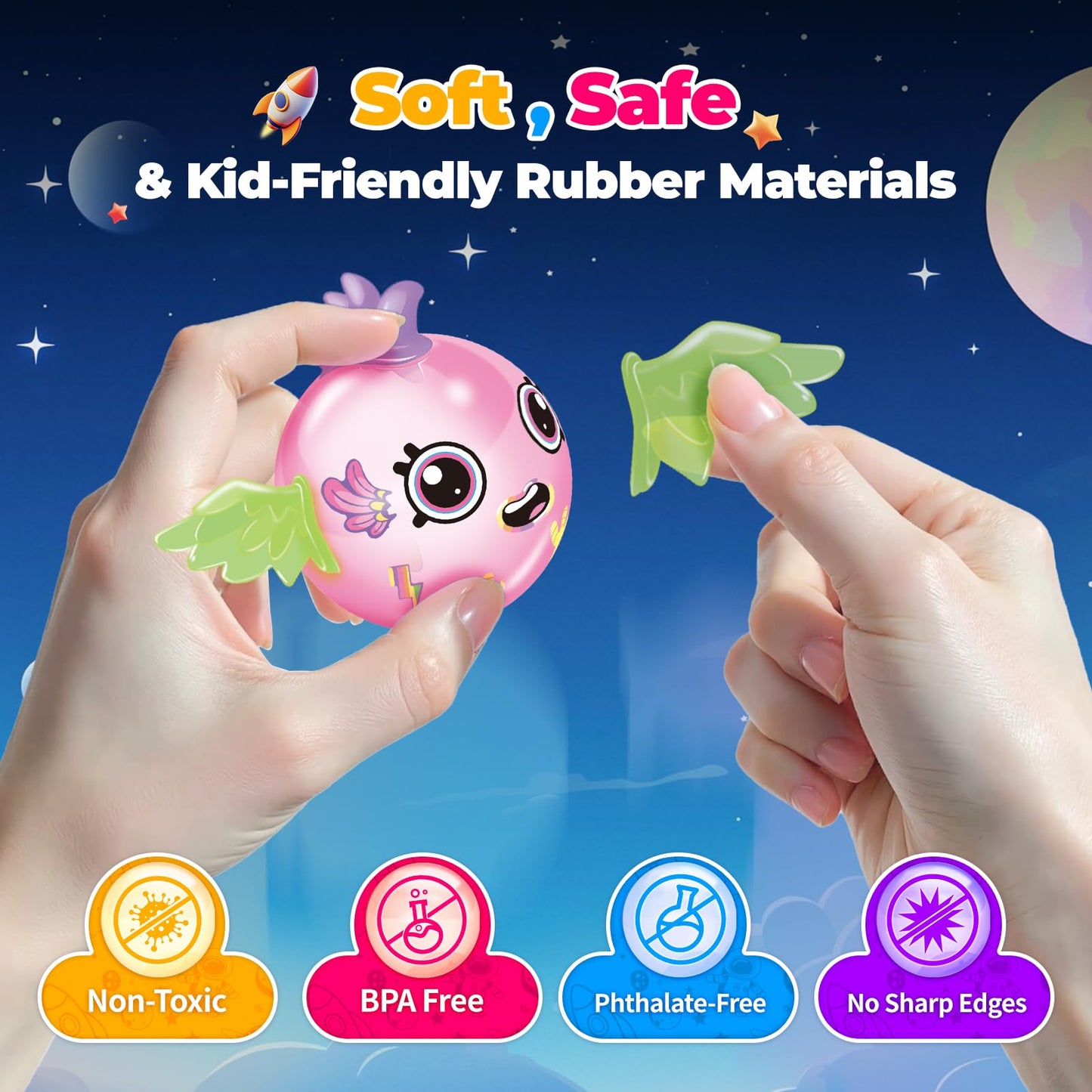 DIY Creative Sticky Ball Fun Balloon Inflator Machine Toys for Kid